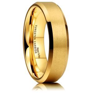 NIB - King Will Glory 6MM Tungsten Ring - Size 10.5